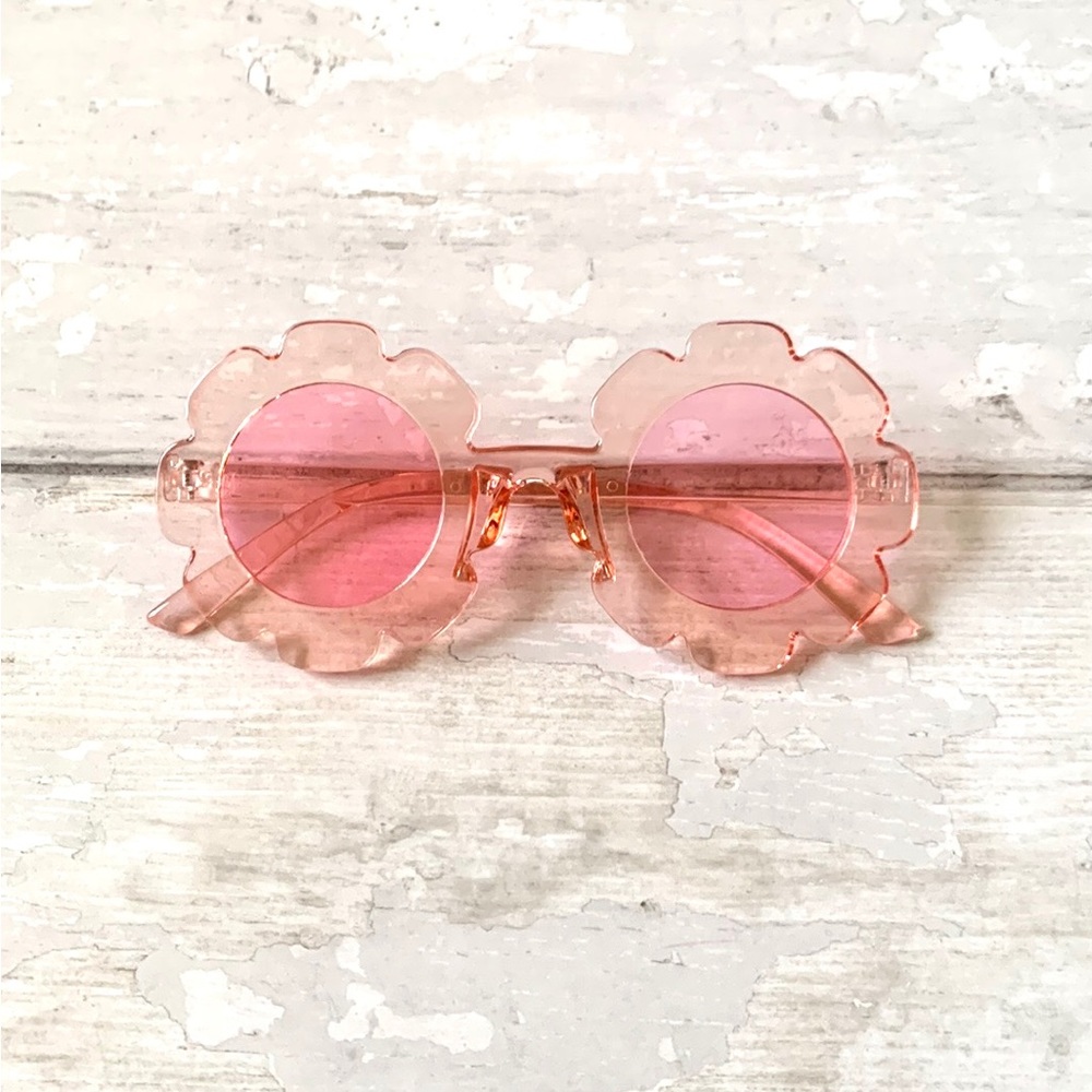GapKids Flower Sunglasses Clear Pink Gap Brand Kids Toddler Glasses NEW